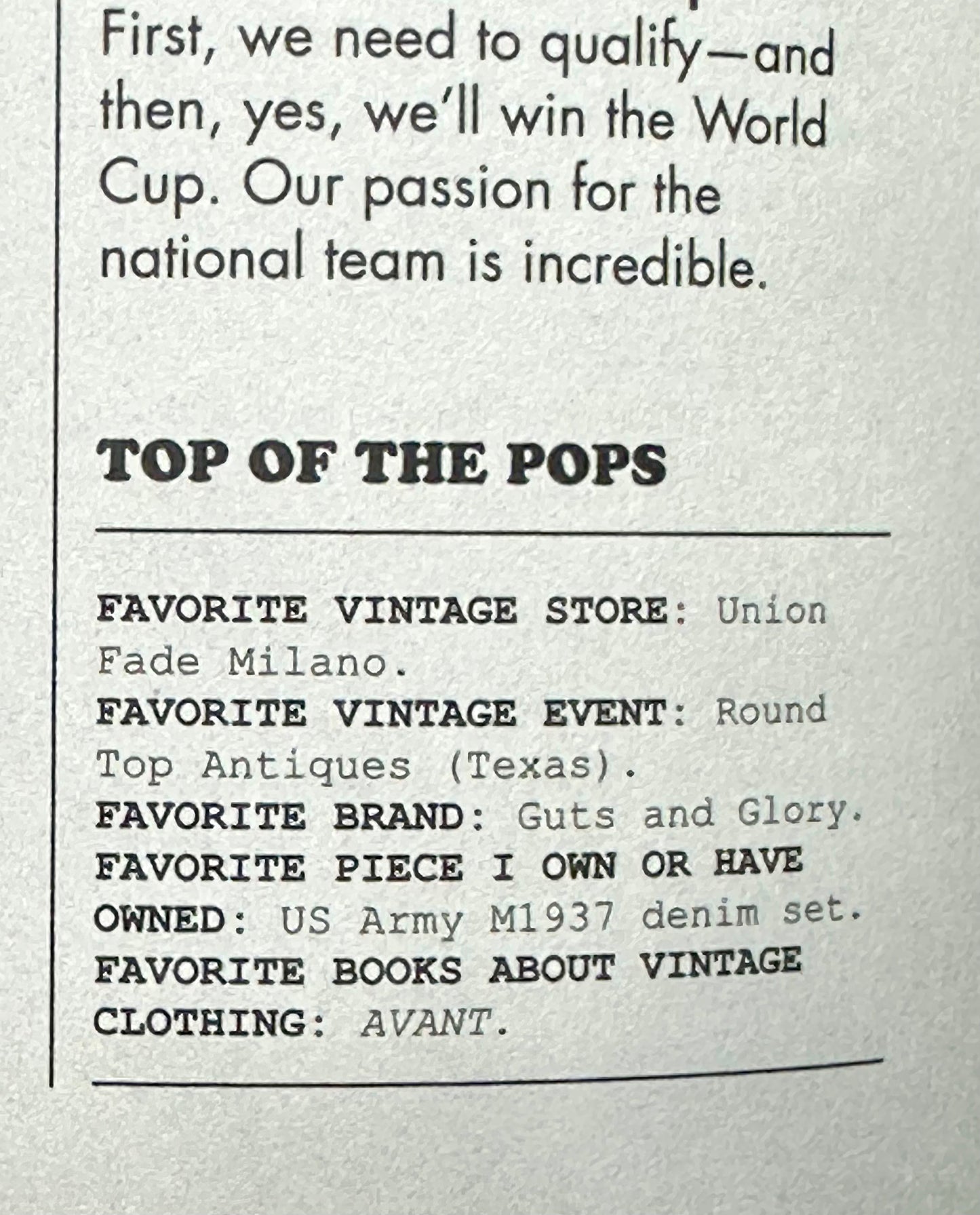 Avant The Voice Behind Vintage Clothing | UNION FADE VINTAGE MILANO