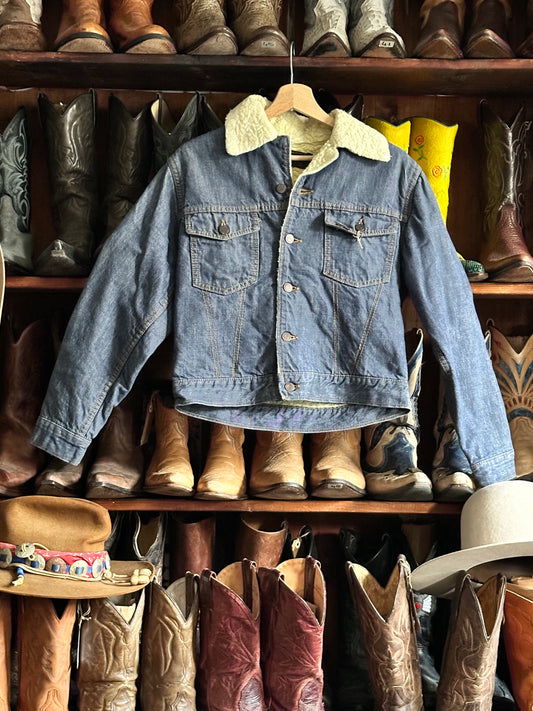Roebucks sherpa denim jacket from 70s | UNION FADE VINTAGE STORE