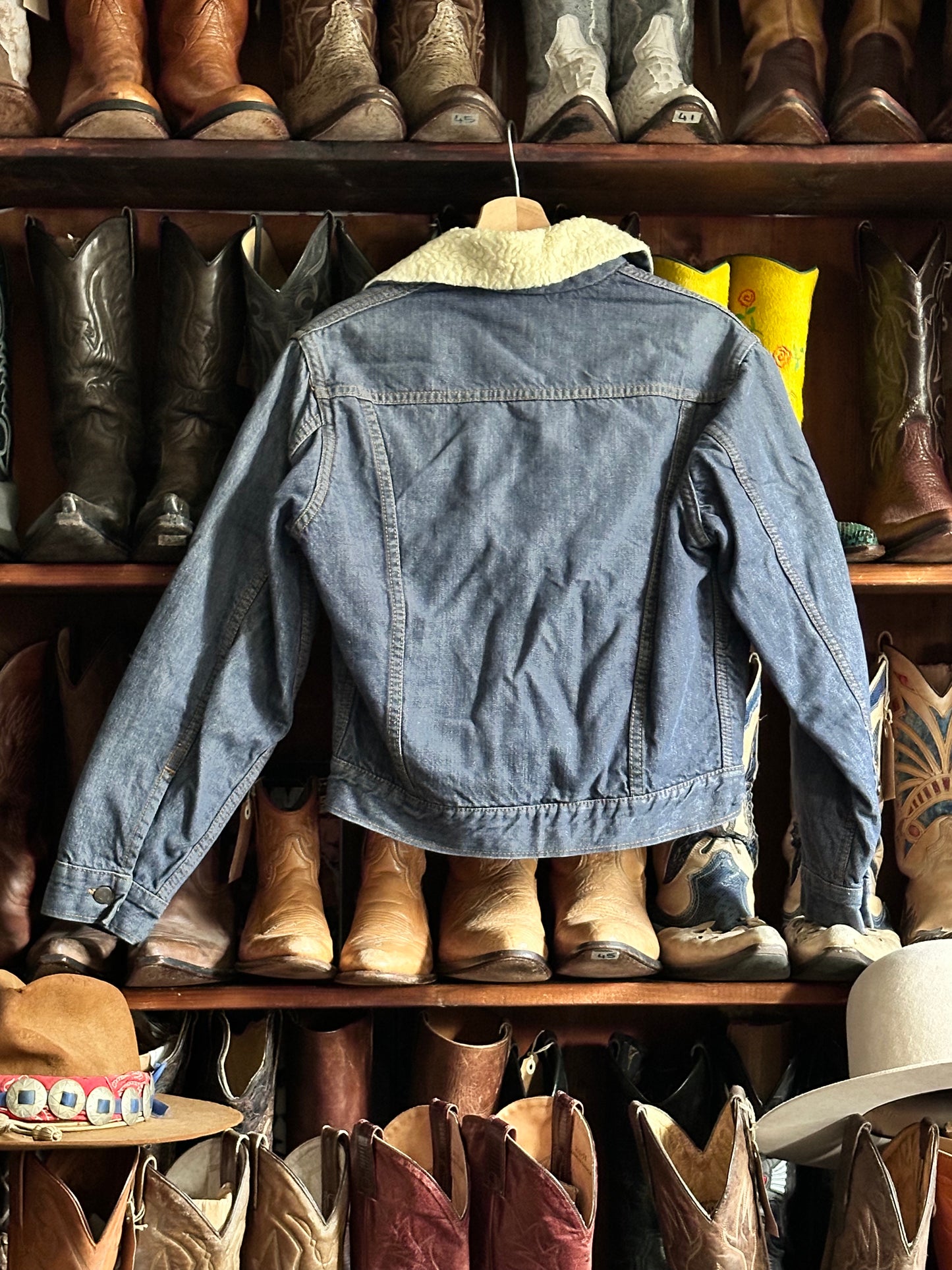 Roebucks sherpa denim jacket from 70s | UNION FADE VINTAGE STORE