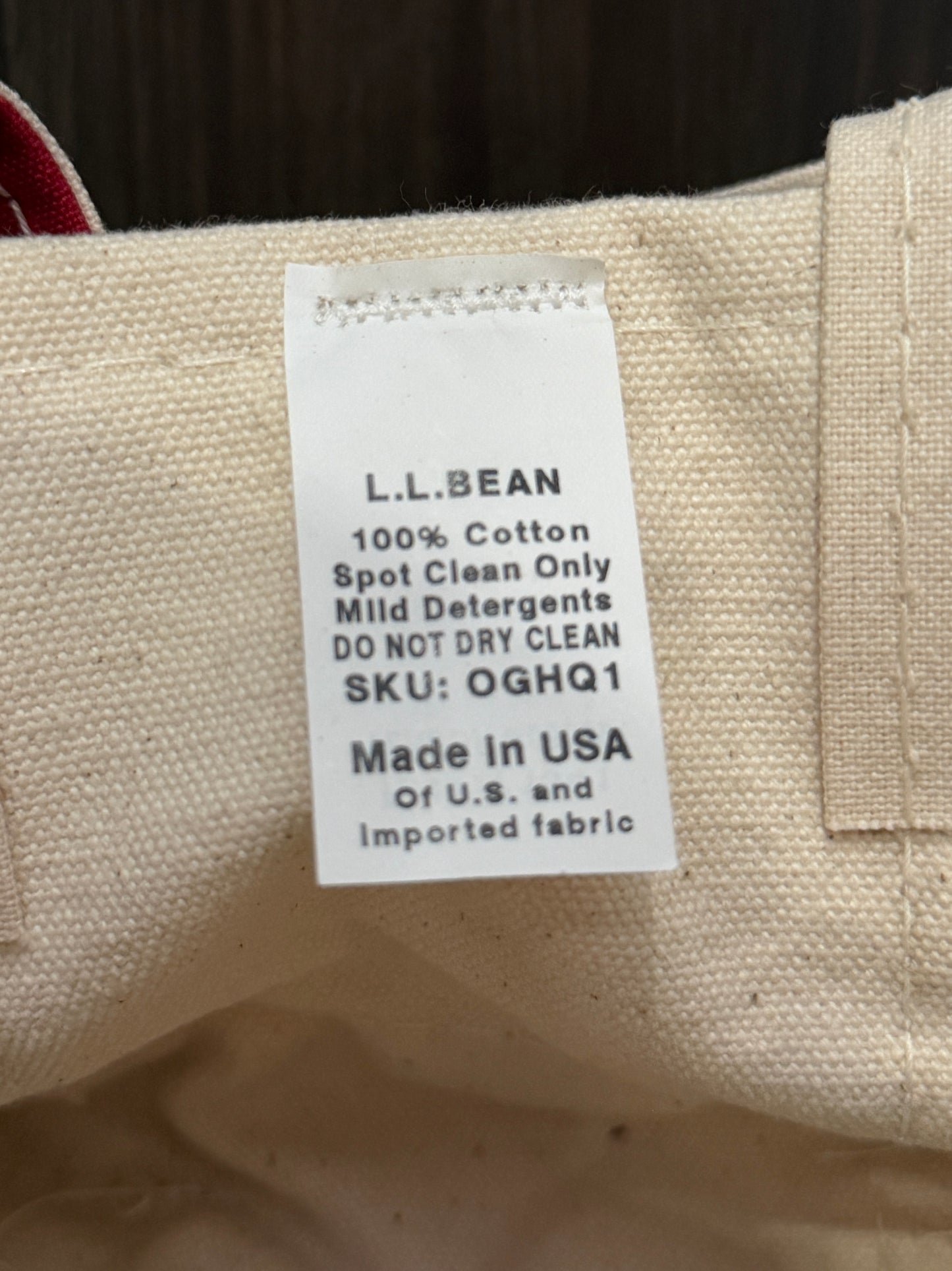 Mini LL. Bean tote bag