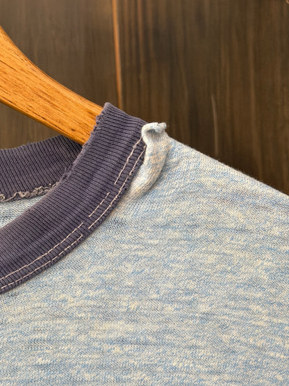 1970/80s Distressed Cross Country ringer T-shirt