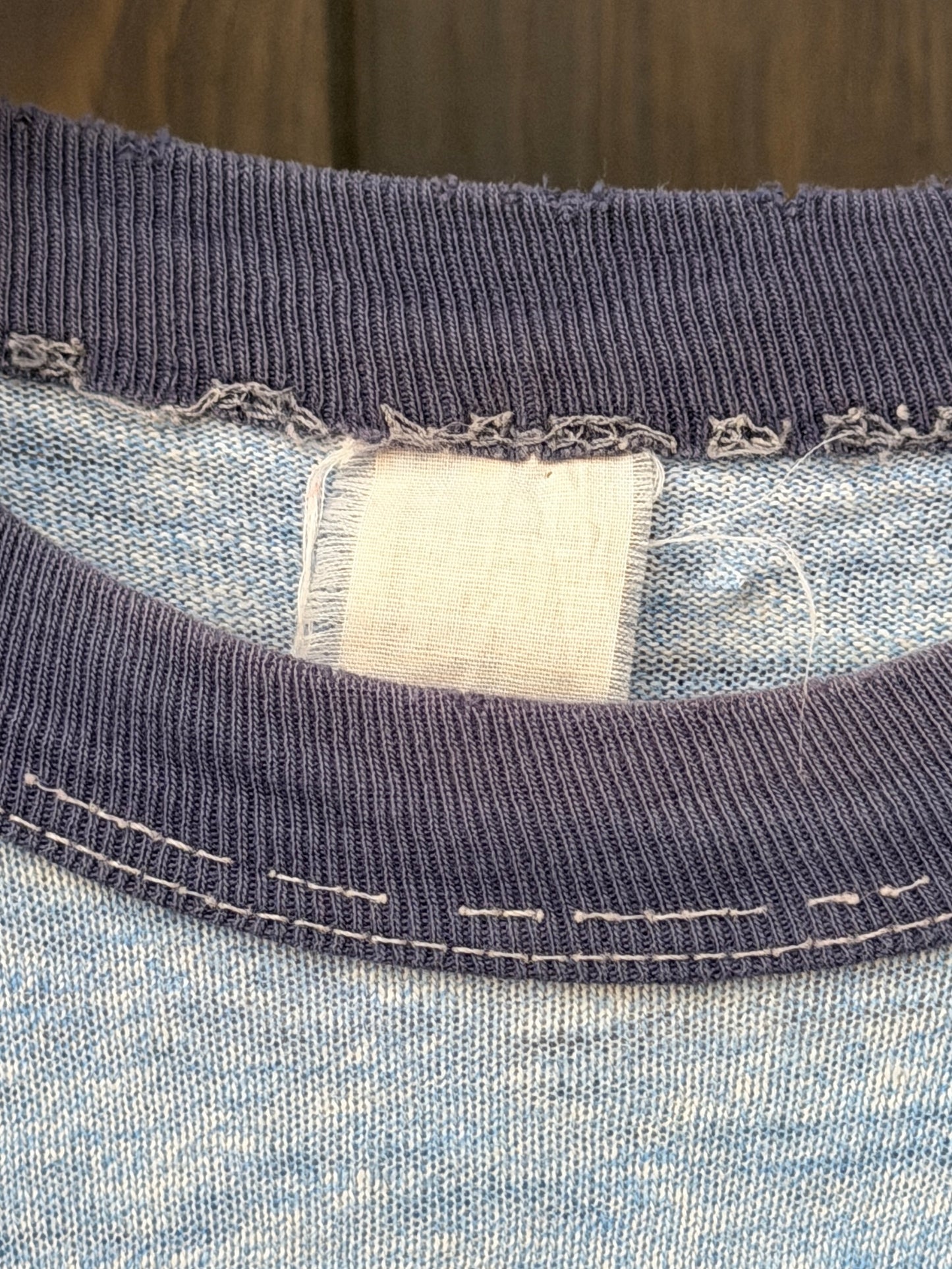 1970/80s Distressed Cross Country ringer T-shirt