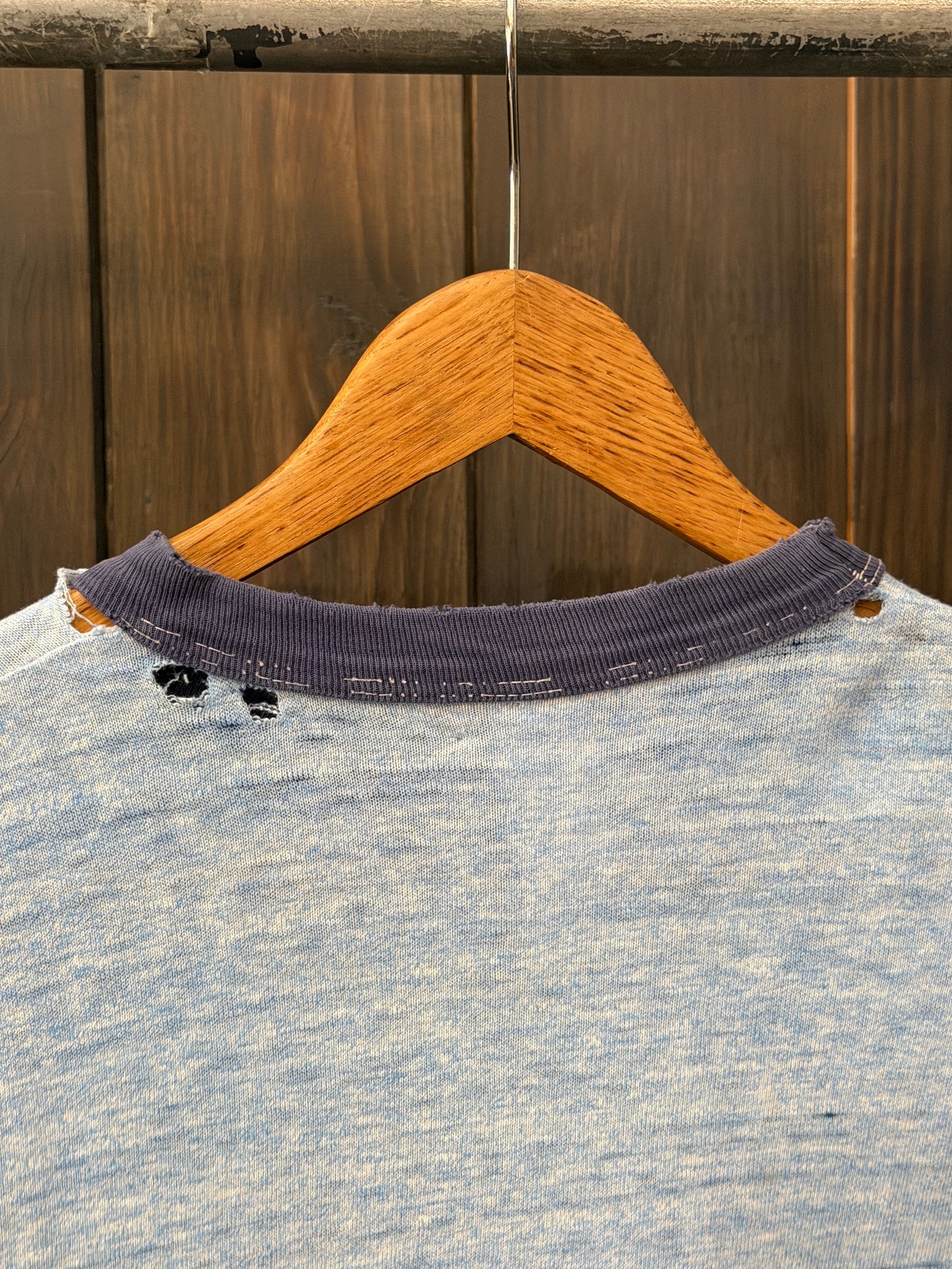1970/80s Distressed Cross Country ringer T-shirt