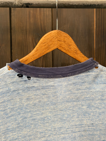 1970/80s Distressed Cross Country ringer T-shirt