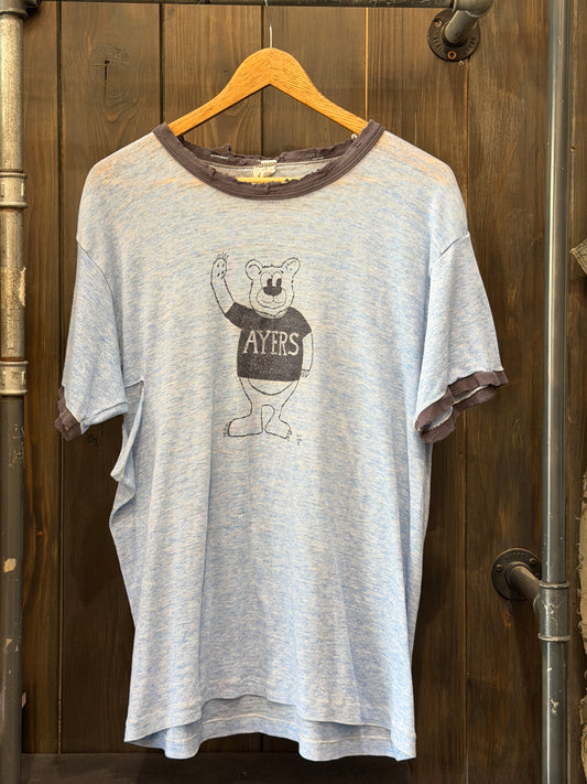 1970/80s Light Distressed Novelty ringer T-shirt
