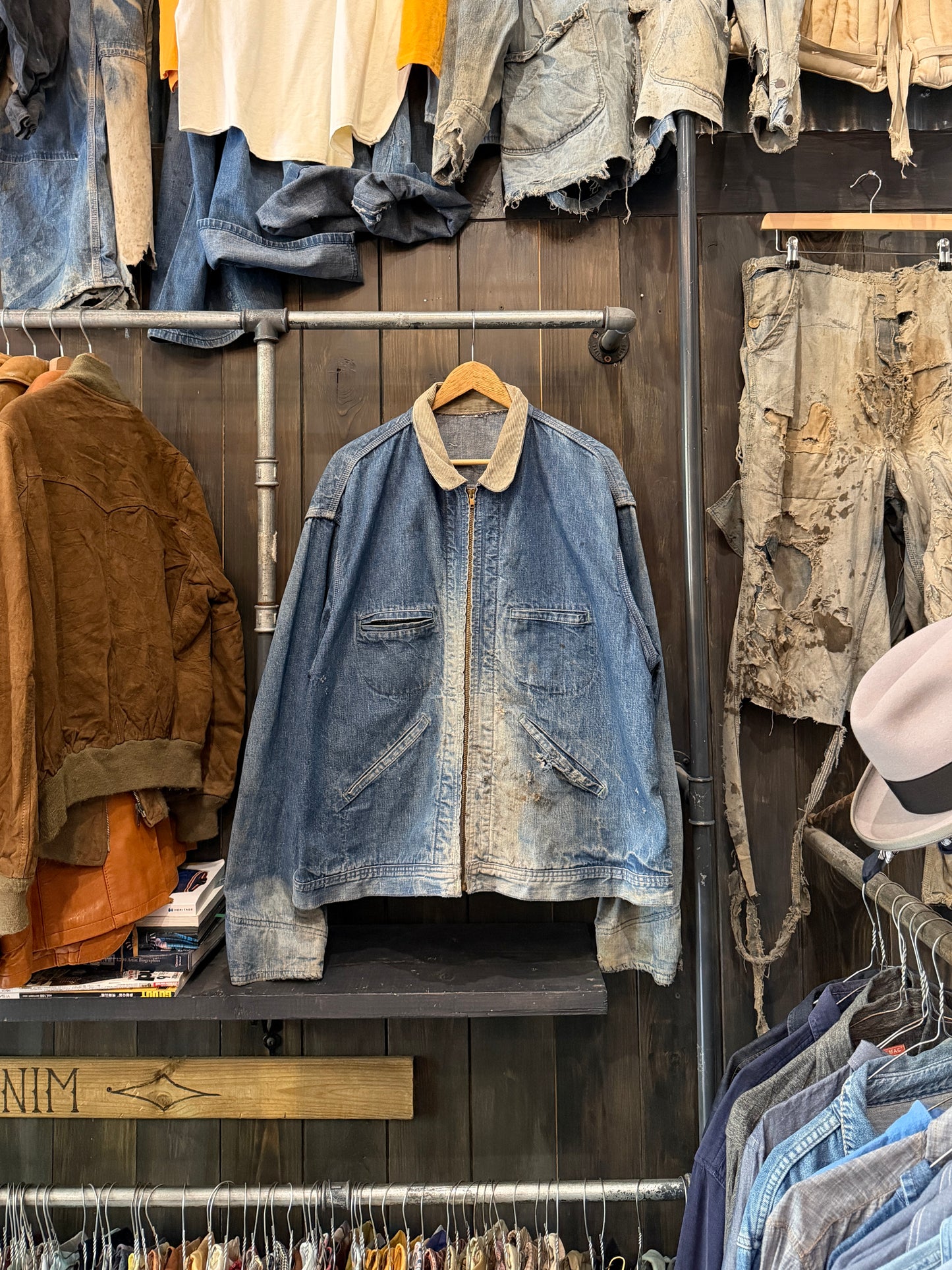 Faded & Distressed OSH KOSH 1950s Chore Coat