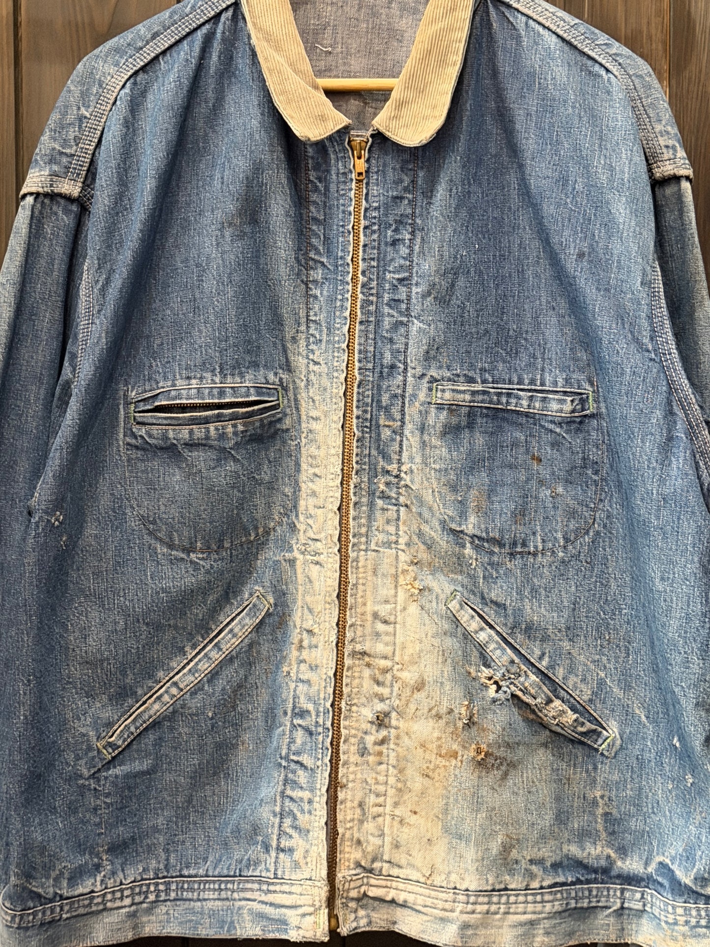 Faded & Distressed OSH KOSH 1950s Chore Coat