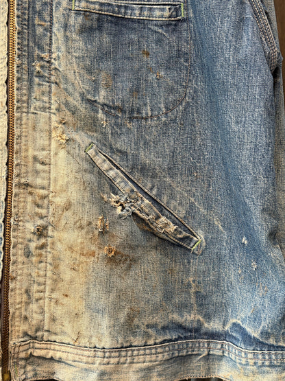 Faded & Distressed OSH KOSH 1950s Chore Coat