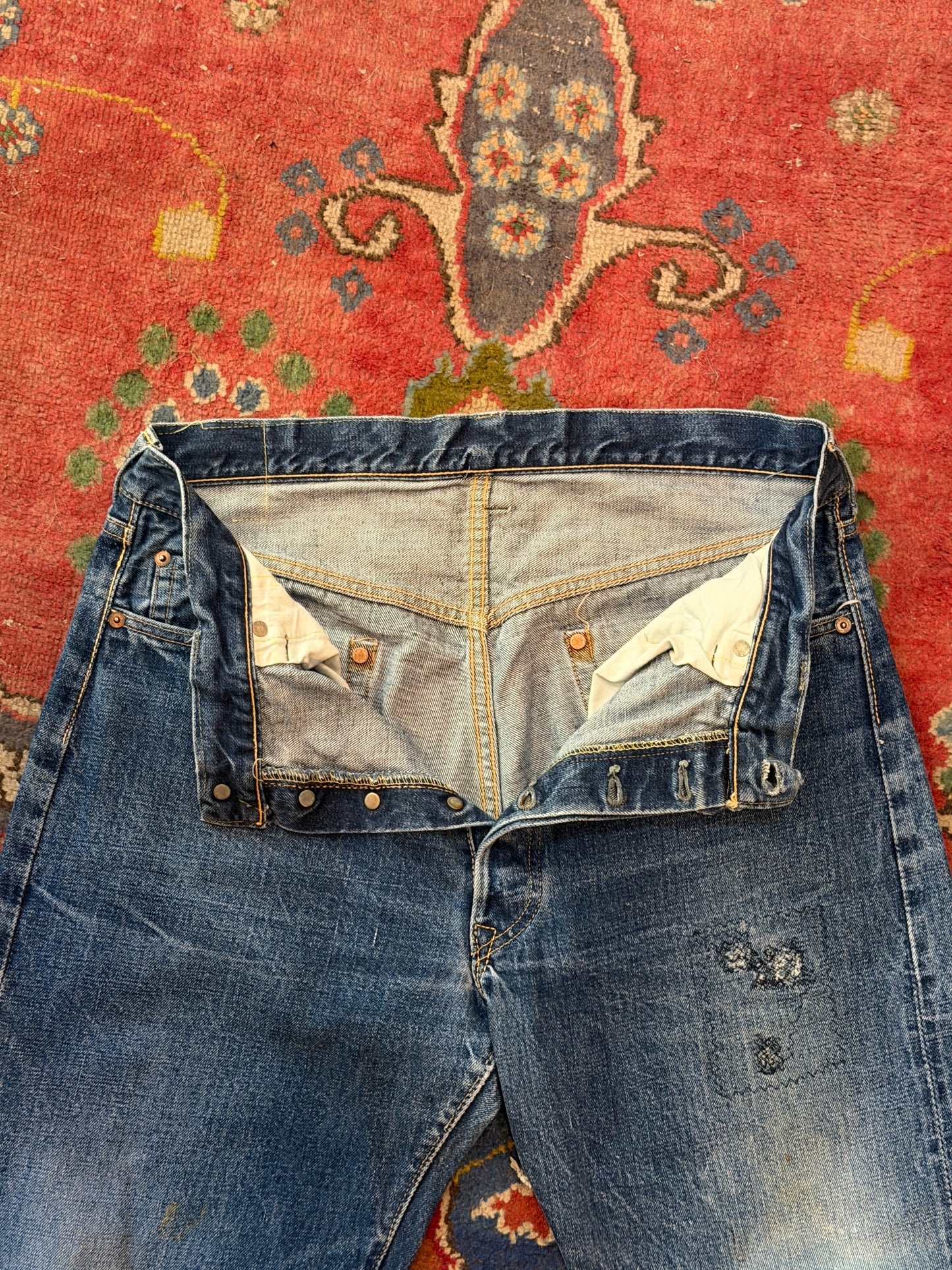 Levi's Denim model 501XX Big E 60s Hidden Rivets