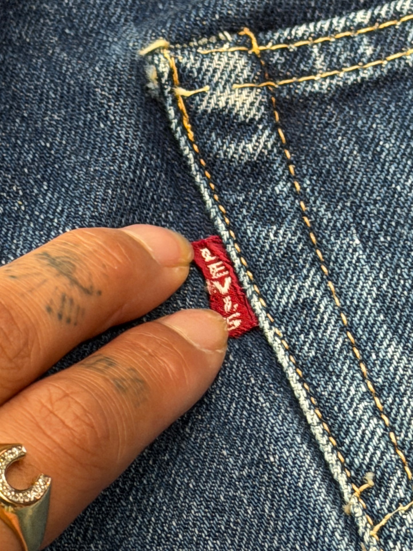 Levi's Denim model 501XX Big E 60s Hidden Rivets