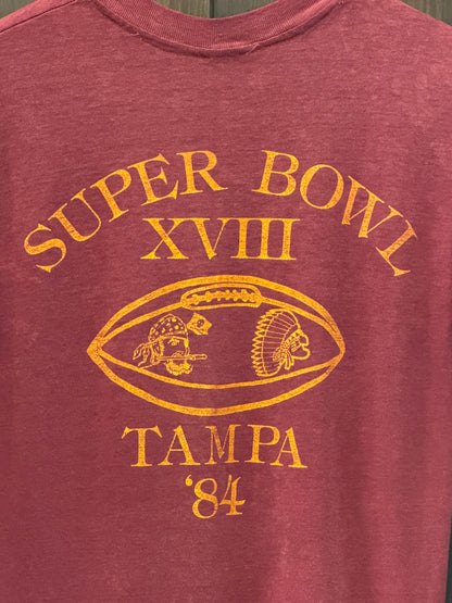 1980s Super Bowl XVIII Tampa T-shirt