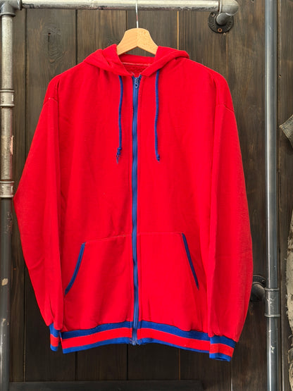 1980s Made in USA Athletic Zip Sweatshirt