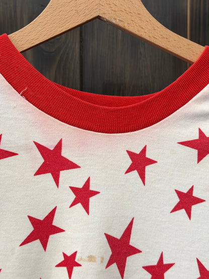 1980/90s Americana Star Print Raglan T-shirt