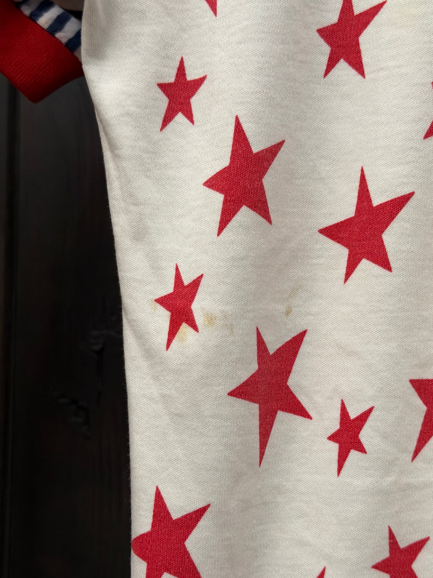 1980/90s Americana Star Print Raglan T-shirt