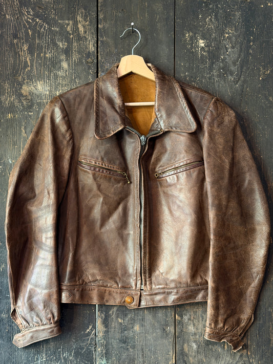 1960s German Leather Jacket
