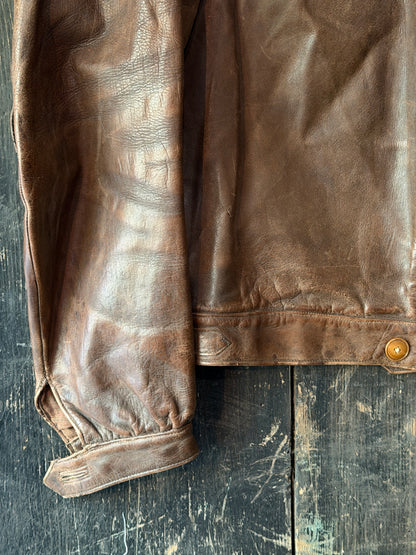 1960s German Leather Jacket