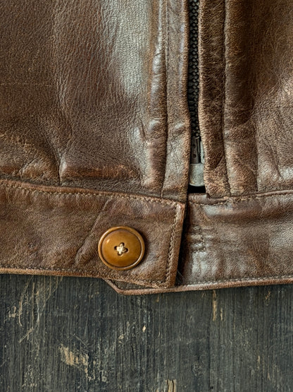 1960s German Leather Jacket