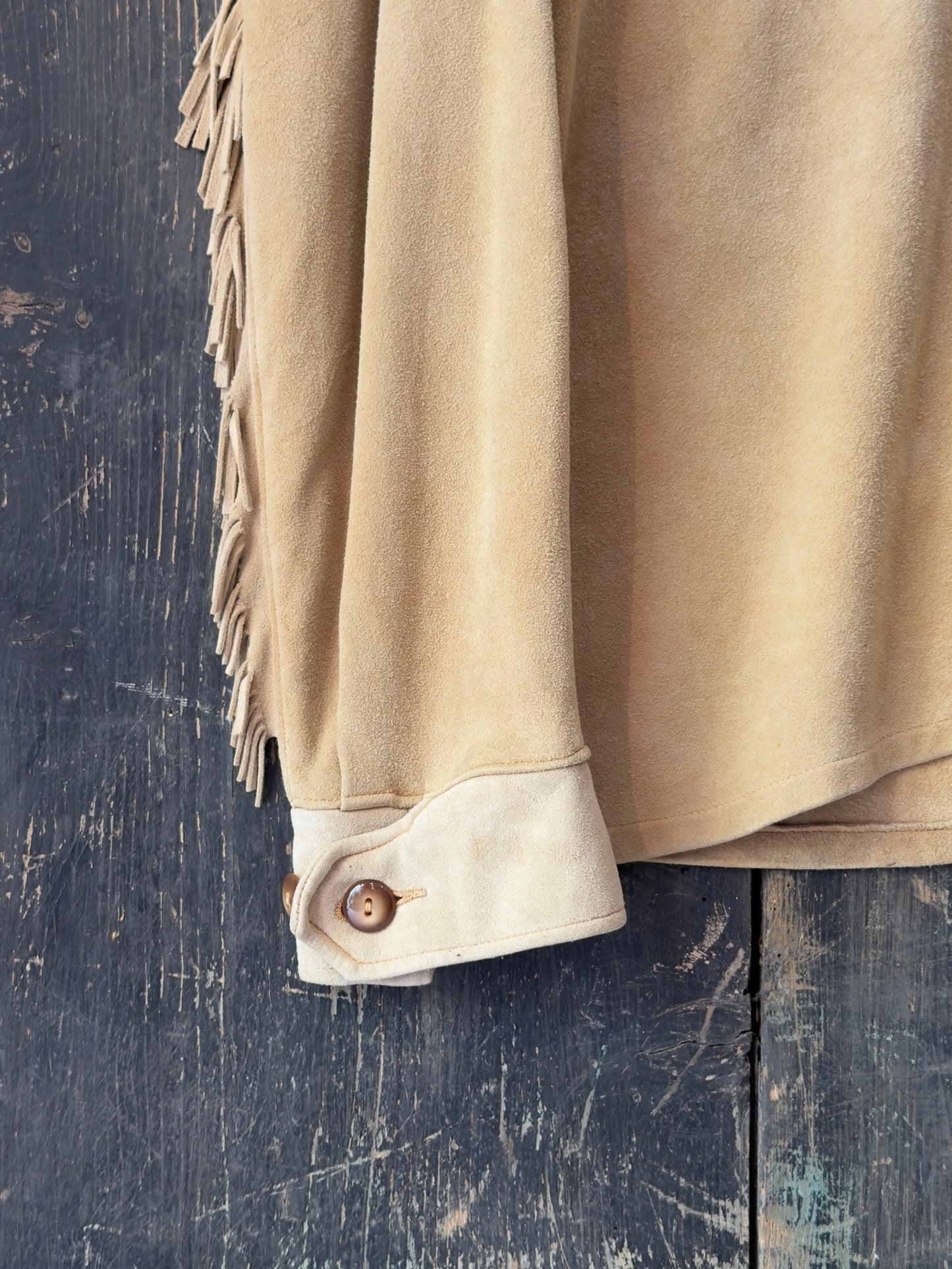 1950s Trading Post Deerskin Leather Fringe Jacket