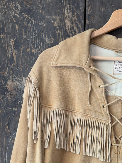 1950s Trading Post Deerskin Leather Fringe Jacket