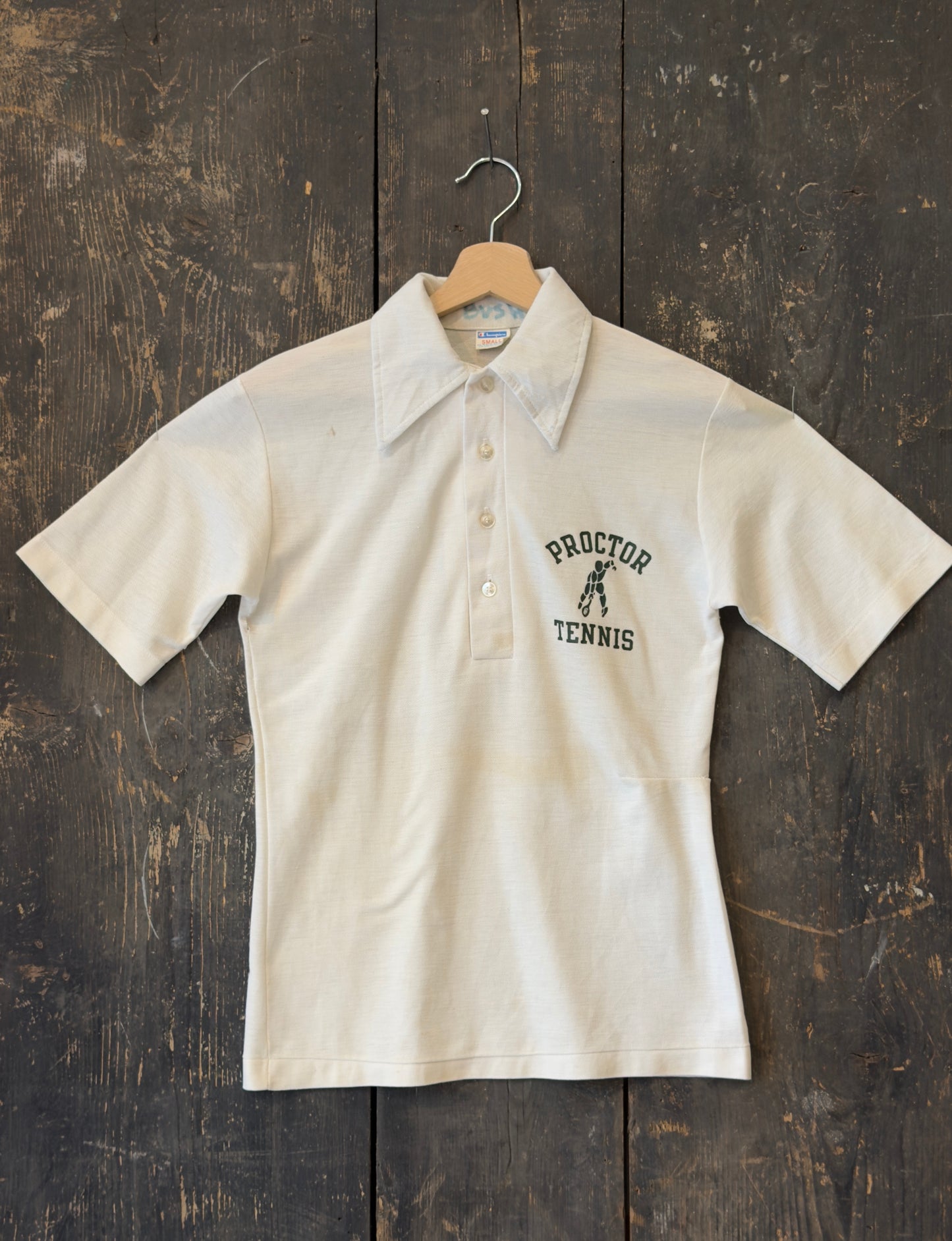 1970s Champion Proctor Tennis Academy Polo Shirt