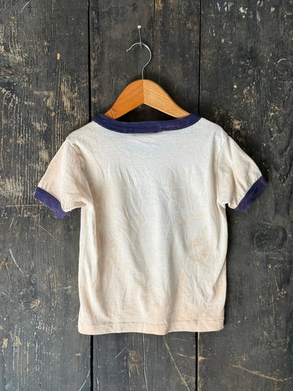 1960/70s Military Novelty Kids Ringer T-shirt