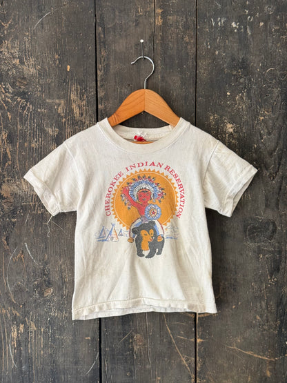 1960/70s Cherokee Reservation Kids Souvenir T-shirt