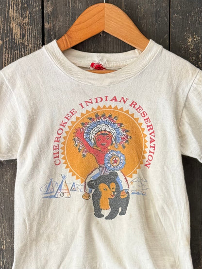 1960/70s Cherokee Reservation Kids Souvenir T-shirt
