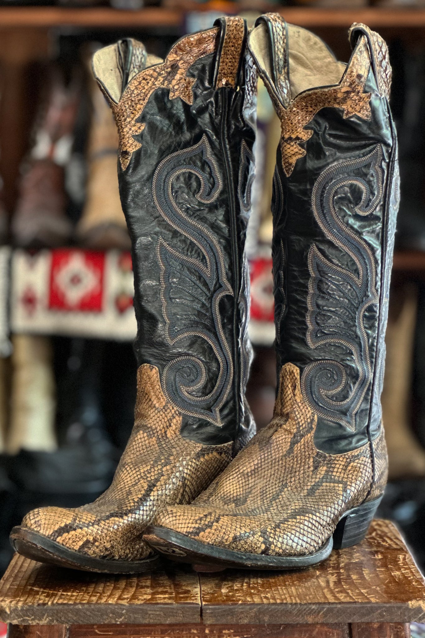 CowBoy Boots SNAKE SKIN | UNION FADE VINTAGE MILANO