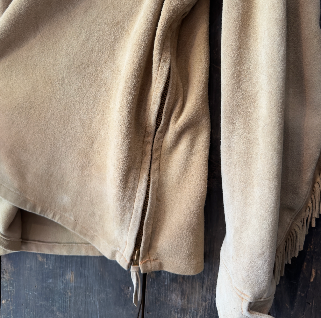 1950s Trading Post Deerskin Leather Fringe Jacket