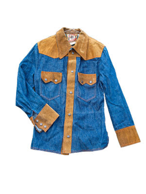 Denim Suede Shirt | UNION FADE VINTAGE MILANO